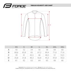 Force ENDLESS fluo cyklistický dres - dlouhý rukáv