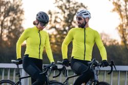 Force ENDLESS fluo cyklistický dres - dlouhý rukáv