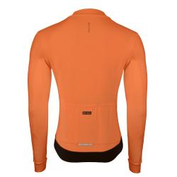 Force ENDLESS oranžový cyklodres dlouhý rukáv