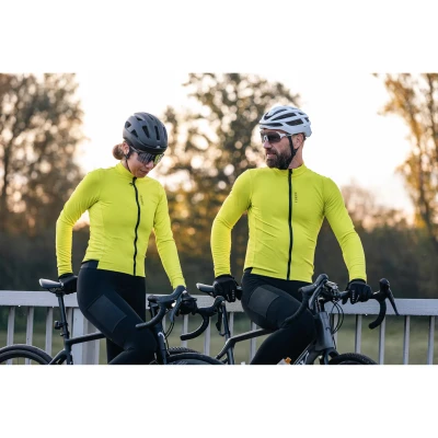 Force ENDLESS fluo cyklistický dres - dlouhý rukáv