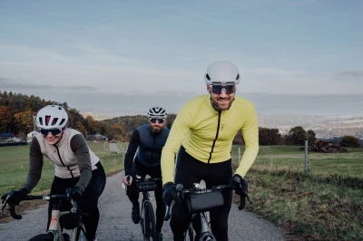 Force ENDLESS fluo cyklistický dres - dlouhý rukáv