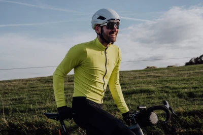 Force ENDLESS fluo cyklistický dres - dlouhý rukáv