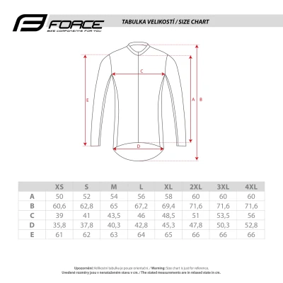 Force ENDLESS fluo cyklistický dres - dlouhý rukáv
