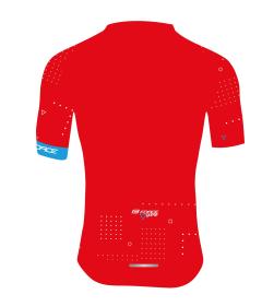 Force GAME červený cyklistický dres - kr. rukáv