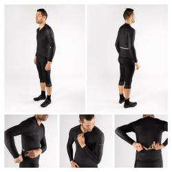 Force GOLD čierny pánsky cyklodres - dlhý rukáv