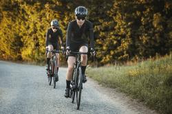 Force GOLD LADY černý dámský cyklodres - dlouhý rukáv