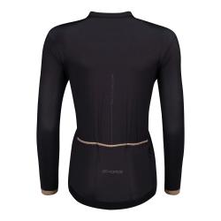 Force GOLD LADY čierny dámsky cyklodres - dlhý rukáv
