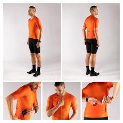 Force MILD oranžový cykodres - kr. rukáv