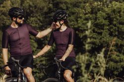 Force MILD tm.fialový cyklistický dres - kr. rukáv