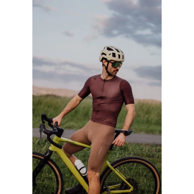 Force MILD hnědý dres - kr. rukáv