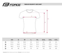 Force MTB ANGLE fluo-modrý cyklistický dres - kr. rukáv