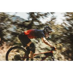 Force MTB ANGLE modro-červený cyklistický dres - kr. rukáv