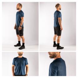 Force MTB MOUNT tm.modrý cyklistický dres - krátký rukáv