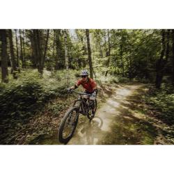 Force MTB MOUNT cihlový cyklistický dres - krátký rukáv