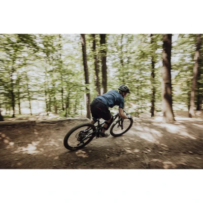 Force MTB MOUNT tm.modrý cyklistický dres - krátky rukáv