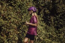 Force MTB MOUNT LADY fialový cyklistický dres - kr. rukáv