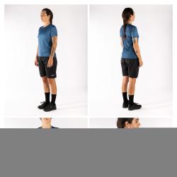 Force MTB MOUNT LADY modrý dámský dres - kr. rukáv