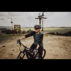 Force MTB MOVE tm.zelený cyklodres - krátky rukáv