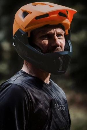 Force MTB RULES černo-šedý dres - kr. rukáv
