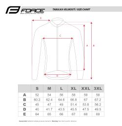 Force PURE petrolejový pánský cyklodres - dlouhý rukáv