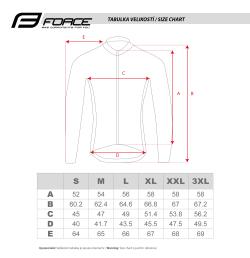 Force PURE červený pánský cyklodres - dlouhý rukáv