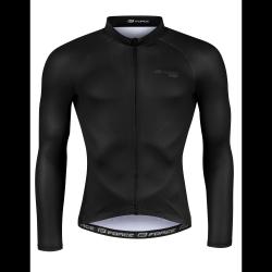 Force PURE čierny pánsky cyklistický dres - dlhý rukáv