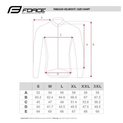 Force PURE černý pánský cyklistický dres - dlouhý rukáv