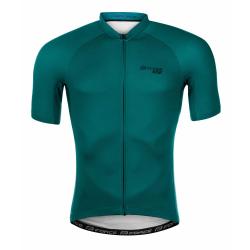 Force PURE petrolejový pánsky cyklodres - kr. rukáv