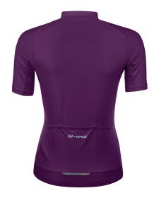 Force PURE LADY fialový dámský cyklodres - kr. rukáv