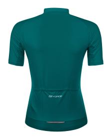 Force PURE LADY petrolejový dámský cyklodres - kr. rukáv