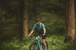 Force PURE LADY petrolejový dámský cyklodres - kr. rukáv