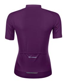 Force PURE LADY fialový dámský cyklodres - kr. rukáv