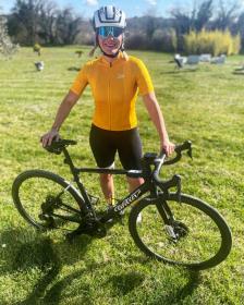 Force PURE žlutý dámský cyklistický dres