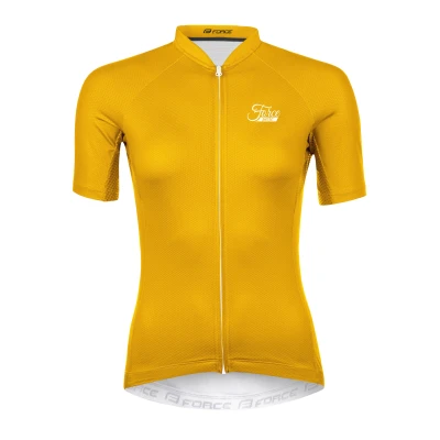 Force PURE žlutý dámský cyklistický dres Force PURE žlutý dámský cyklistický dres