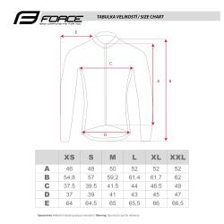 Force PURE UNI černý cyklistický dres - dlouhý rukáv