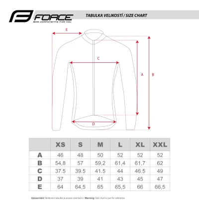Force PURE UNI černý cyklistický dres - dlouhý rukáv