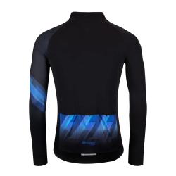 Force RIDGE čierno-modrý cyklistický dres - dlhý rukáv
