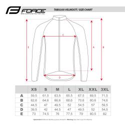 Force RIDGE čierno-modrý cyklistický dres - dlhý rukáv