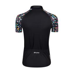 Force ROCK LADY černý dámský cyklistický dres -kr. rukáv