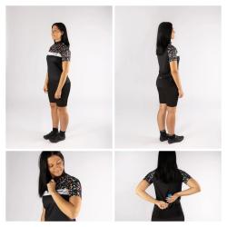 Force ROCK LADY černý dámský cyklistický dres -kr. rukáv