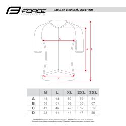 Force SCRIPT cihlový cyklodres - kr. rukáv