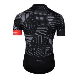Force SHARD černo-šedý cyklistický dres - krátký rukáv