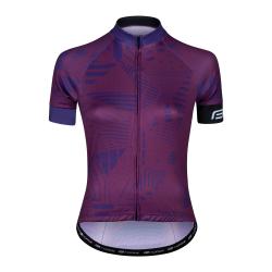 Force SHARD LADY fialový dámsky cyklodres - kr. rukáv