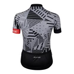 Force SHARD LADY šedo-černý dámský cyklodres -kr. rukáv