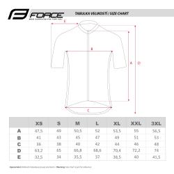 Force SHINE černý cyklistický dres - krátký rukáv