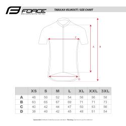 Force SMOOTH modro-černý cyklodres - krátký rukáv