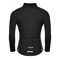 Force SPIKE černo-bílý cyklistický dres - dlouhý rukáv