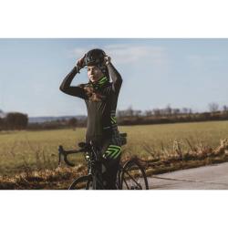 Force SPIKE čierno-fluo cyklodres - dlhý rukáv