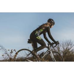 Force SPIKE čierno-fluo cyklodres - dlhý rukáv