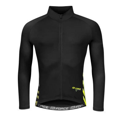Force SPIKE černo-fluo cyklodres - dlouhý rukáv Force SPIKE černo-fluo cyklodres - dlouhý rukáv